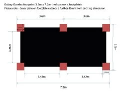 Galaxy Gazebo White - 3.5 X 7.2M 25 Galaxy Gazebo White - 3.5 X 7.2M -Garden Comfort Shop galaxy dims 01