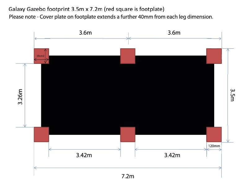 Galaxy Gazebo White - 3.5 X 7.2M 6 Galaxy Gazebo White - 3.5 X 7.2M - Image 4