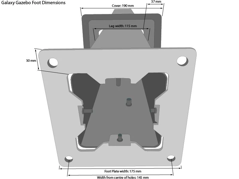 Galaxy Gazebo 3 X 3M With 3 Screens | Ex-Display Hampton Court 6 Galaxy Gazebo 3 X 3M With 3 Screens | Ex-Display Hampton Court - Image 4