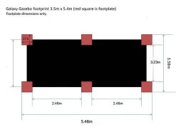 Galaxy Gazebo - 3.5 X 5.4m -Garden Comfort Shop galaxy gazebo footprint 3.5m x 5.4 final