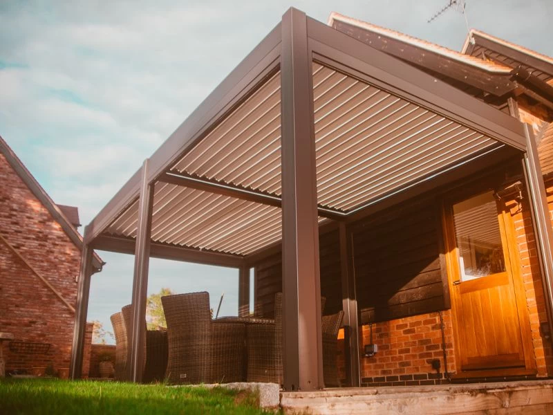 Ex-Display Eclipse 5 X 3.5m LED Motorised Pergola | Free Standing 7 Ex-Display Eclipse 5 X 3.5m LED Motorised Pergola | Free Standing - Image 5