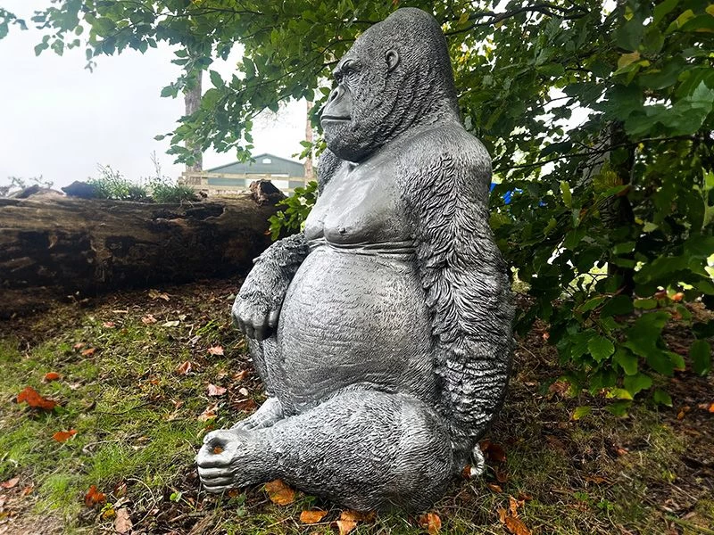 Gorilla Ornament | Silver 4 Gorilla Ornament | Silver - Image 2