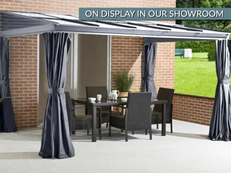 Four Seasons Wall Mounted Gazebo 3m X 3.65m 3 Four Seasons Wall Mounted Gazebo 3m X 3.65m