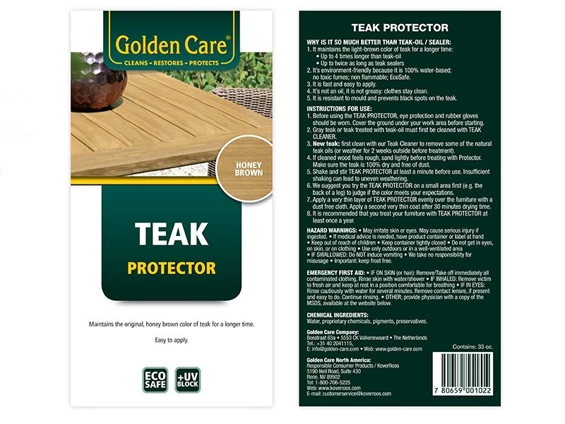 Golden Care - Teak Protector Honey Brown (5 Litre) 8 Golden Care - Teak Protector Honey Brown (5 Litre) - Image 6