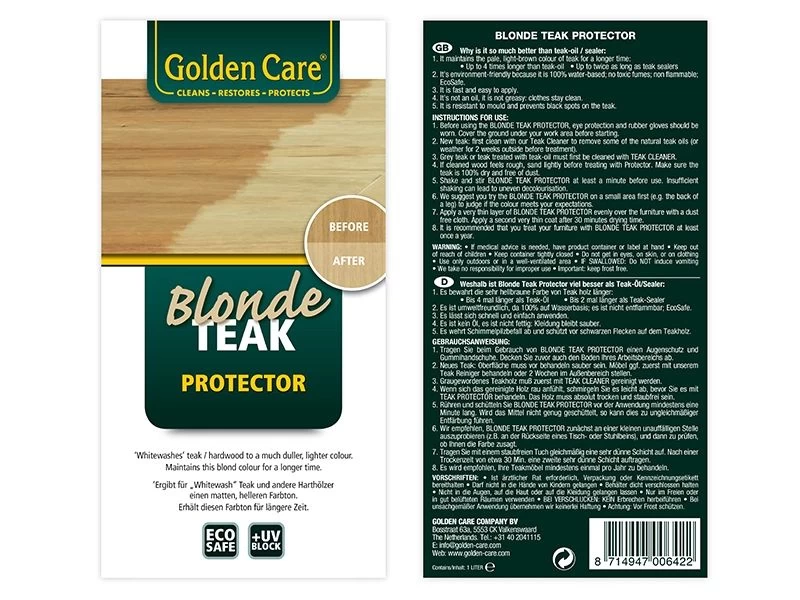 Golden Care - Blonde Teak Protector (1 Litre) 8 Golden Care - Blonde Teak Protector (1 Litre) - Image 6