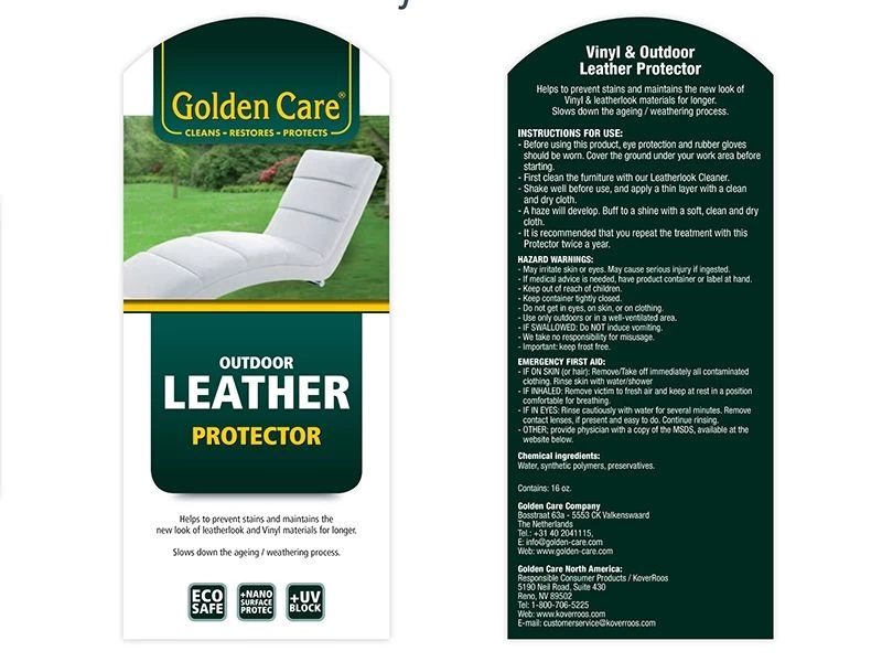 Golden Care Outdoor Leather Protector 9 Golden Care Outdoor Leather Protector - Image 7