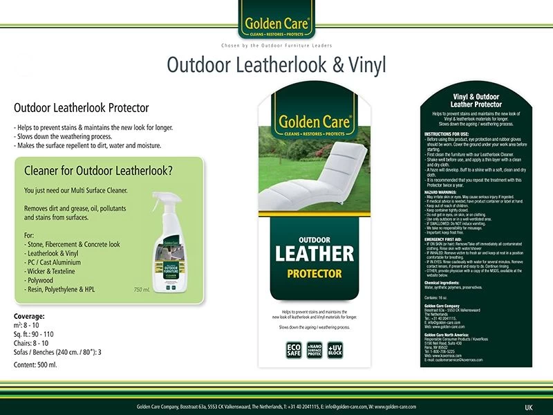 Golden Care Outdoor Leather Protector 7 Golden Care Outdoor Leather Protector - Image 5