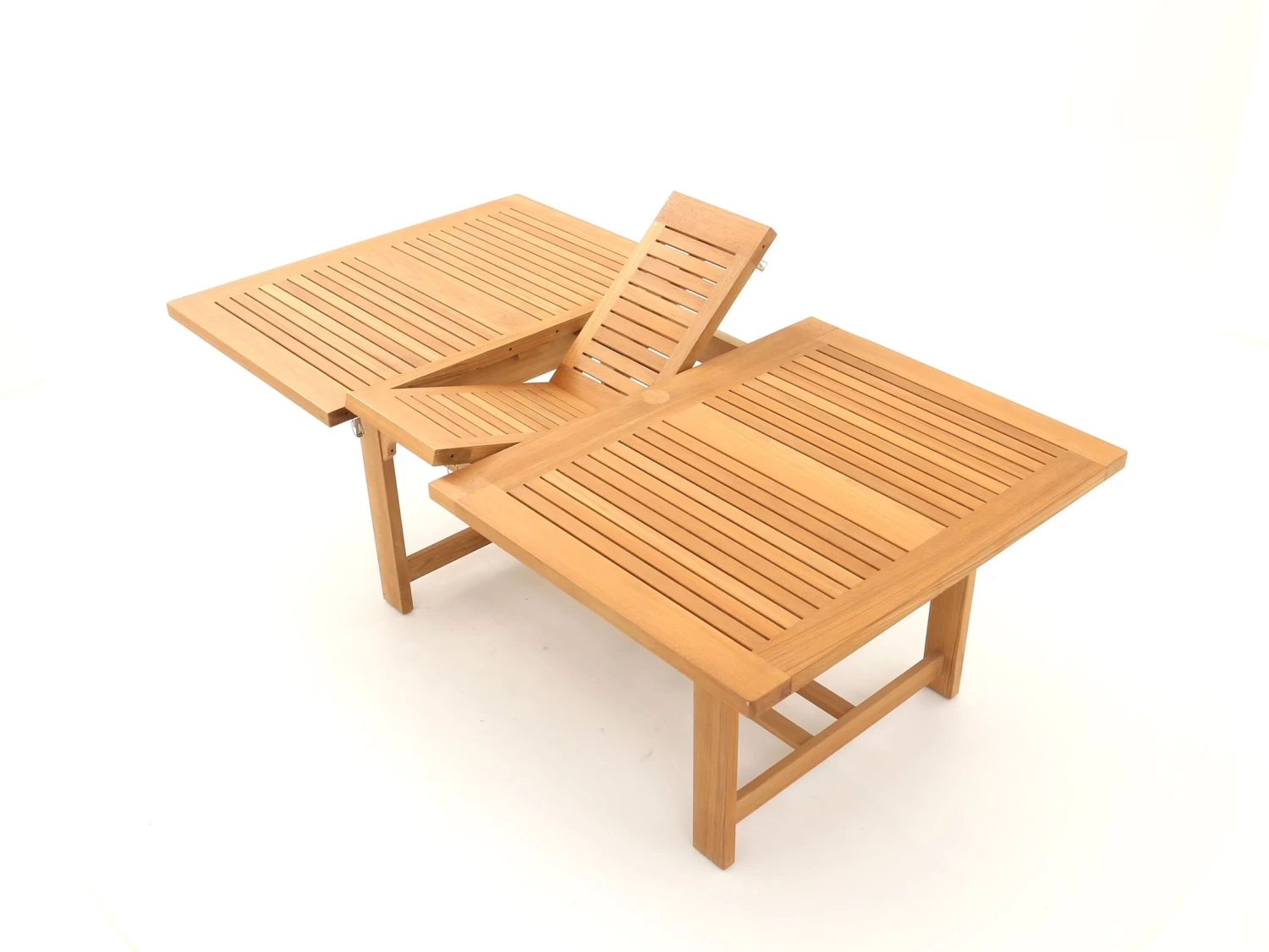 Chunky Rectangular Extending Teak Table | FSC® Certified 4 Chunky Rectangular Extending Teak Table | FSC® Certified - Image 2