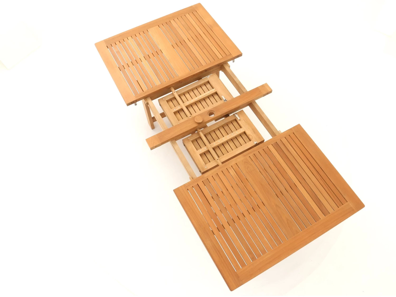 Chunky Rectangular Extending Teak Table | FSC® Certified 7 Chunky Rectangular Extending Teak Table | FSC® Certified - Image 5