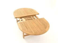 Chunky Oval Extending Teak Table | FSC® Certified -Garden Comfort Shop gfc000328 02 07