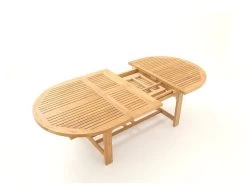 Chunky Oval Extending Teak Table | FSC® Certified -Garden Comfort Shop gfc000328 02 13