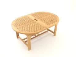 Chunky Oval Extending Teak Table | FSC® Certified -Garden Comfort Shop gfc000328 02 28