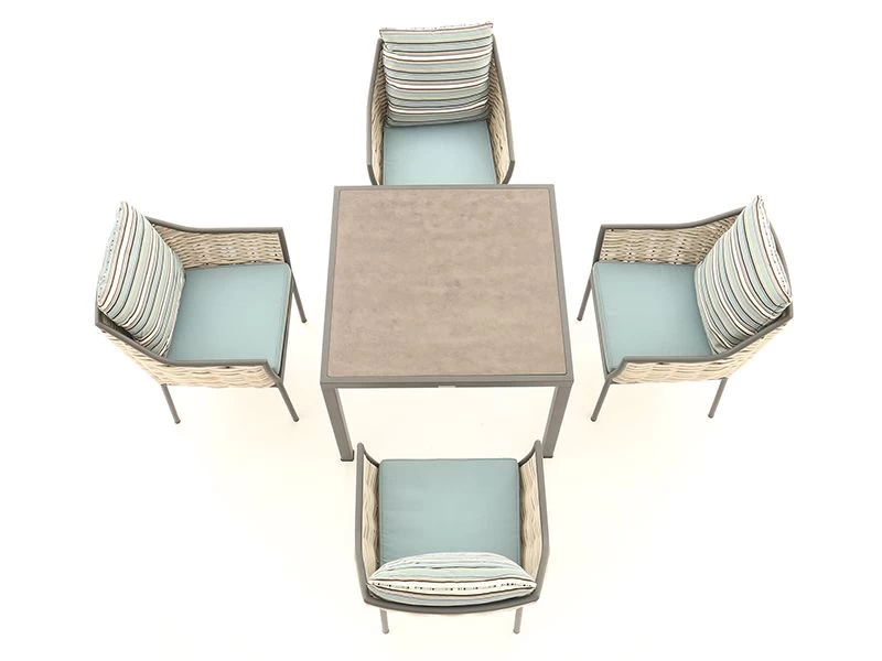 Tahiti Stone Top Dining Set 13 Tahiti Stone Top Dining Set - Image 11