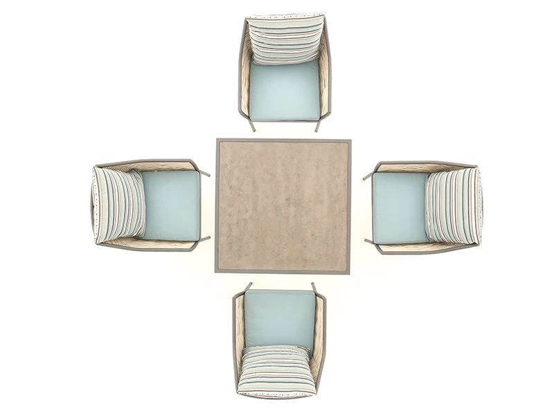 Tahiti Stone Top Dining Set 9 Tahiti Stone Top Dining Set - Image 7