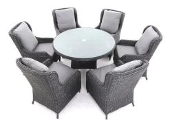 Midnight Montana Round Dining Armchair Set