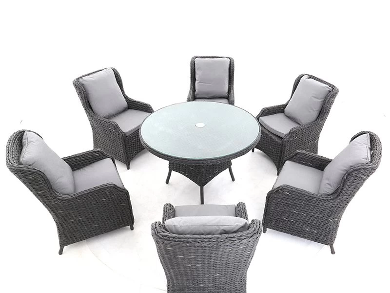 Midnight Montana Round Dining Armchair Set 4 Midnight Montana Round Dining Armchair Set - Image 2