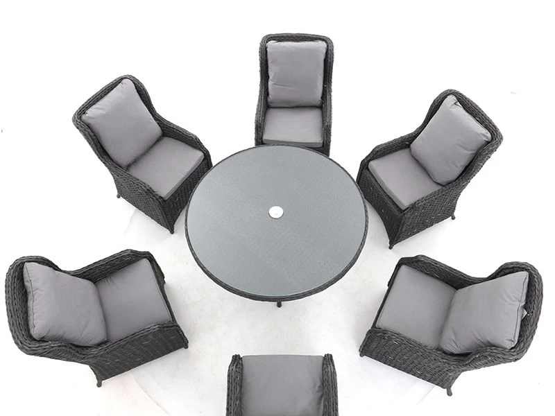 Midnight Montana Round Dining Armchair Set 6 Midnight Montana Round Dining Armchair Set - Image 4