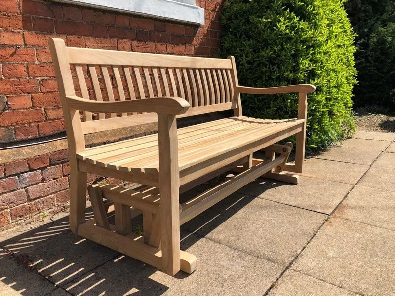 Teak Glider Bench 1.5m 4 Teak Glider Bench 1.5m - Image 2