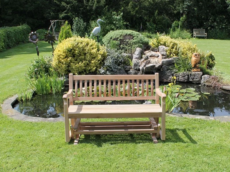 Teak Glider Bench 1.3m 5 Teak Glider Bench 1.3m - Image 3