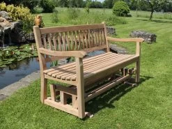 Teak Glider Bench 1.3m