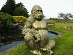 Gorilla Ornament | Gold 22 Gorilla Ornament | Gold -Garden Comfort Shop gold gaz garden 04bi