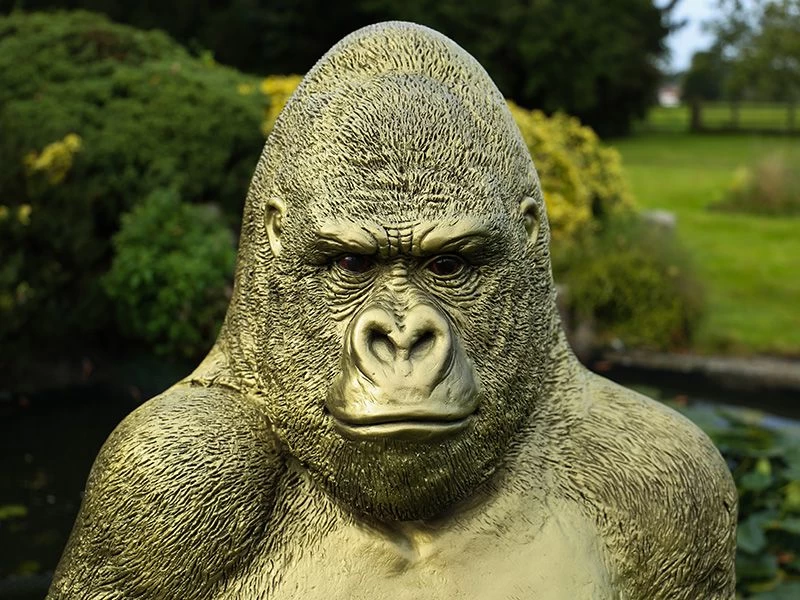 Gorilla Ornament | Gold 7 Gorilla Ornament | Gold - Image 5