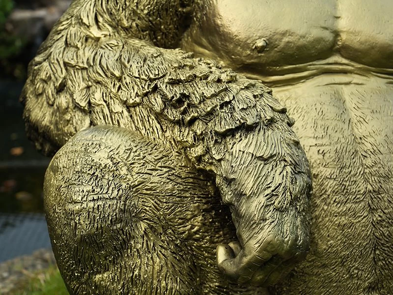 Gorilla Ornament | Gold 9 Gorilla Ornament | Gold - Image 7