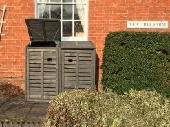 Wheelie Bin Cover - Double | FSC® Certified 41 Wheelie Bin Cover - Double | FSC® Certified -Garden Comfort Shop grey wheelie bin cover 10 3 1