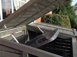 Wheelie Bin Cover - Triple | FSC® Certified 40 Wheelie Bin Cover - Triple | FSC® Certified -Garden Comfort Shop grey wheelie bin cover 6 4 1