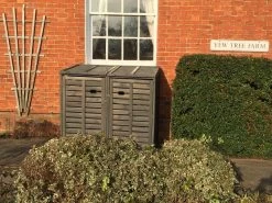 Wheelie Bin Cover - Double | FSC® Certified 40 Wheelie Bin Cover - Double | FSC® Certified -Garden Comfort Shop grey wheelie bin cover 8 3 1