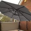 Canopy Only For Turino Wall Parasol | Grey 2 Canopy Only For Turino Wall Parasol | Grey -Garden Comfort Shop greycomp 29 turinparasol binew