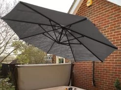 Canopy Only For Turino Wall Parasol | Grey