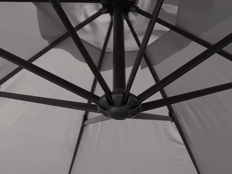 Canopy Only For Turino Wall Parasol | Grey 4 Canopy Only For Turino Wall Parasol | Grey - Image 2