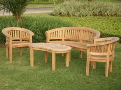 Half Moon Coffee Table -Garden Comfort Shop half moon garden set xl 1