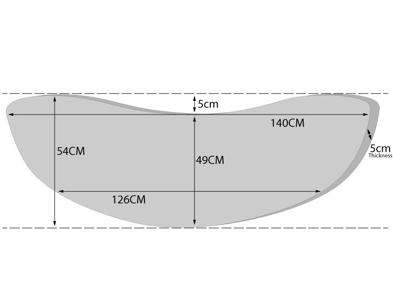 Half Moon Bench Cushion 5 Half Moon Bench Cushion - Image 3