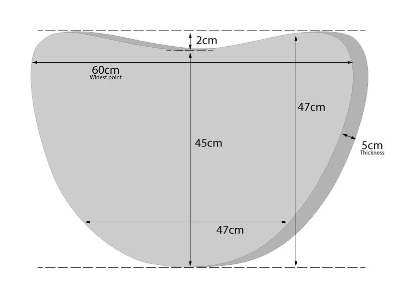 Half Moon Seat Cushion 4 Half Moon Seat Cushion - Image 2