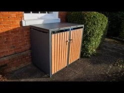 Galvanized Steel Wheelie Bin Cover | Single | PRE-ORDER -Garden Comfort Shop hqdefault 81 4