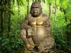 Gorilla Ornament | Gold 31 Gorilla Ornament | Gold -Garden Comfort Shop img 0438 jungle