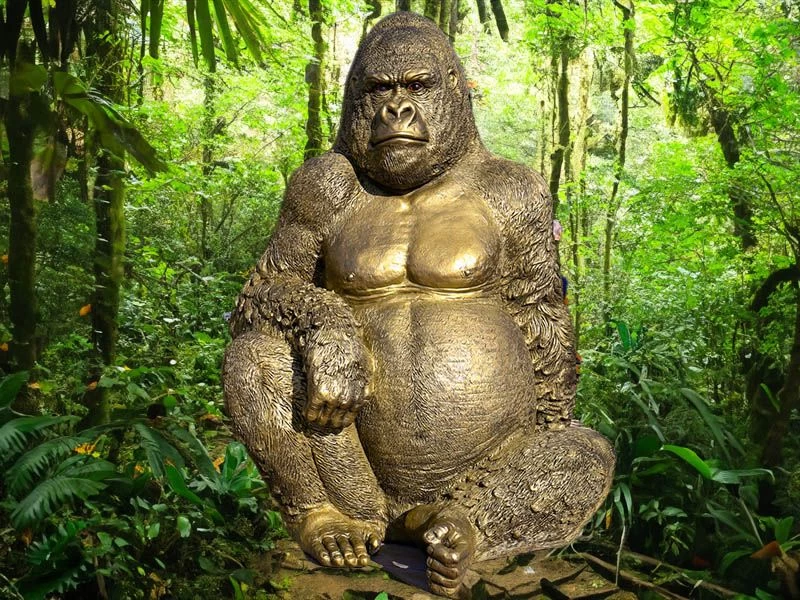 Gorilla Ornament | Gold 17 Gorilla Ornament | Gold - Image 15