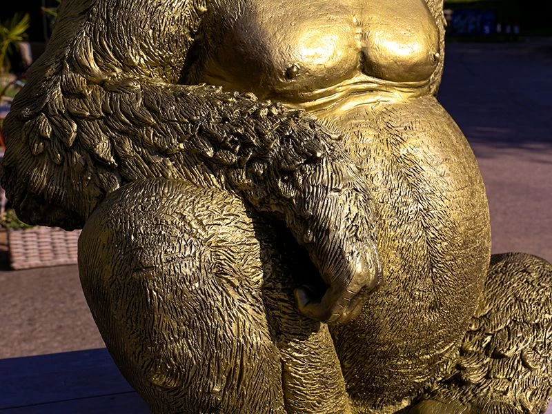 Gorilla Ornament | Gold 15 Gorilla Ornament | Gold - Image 13