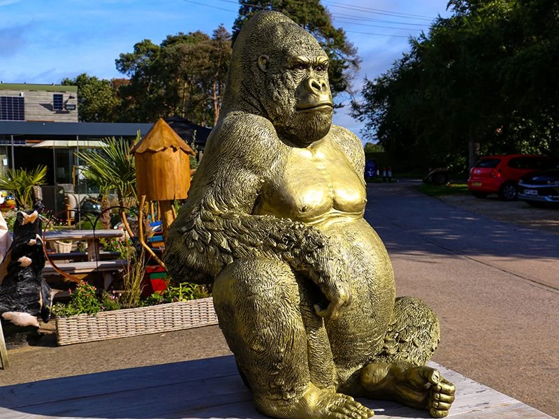 Gorilla Ornament | Gold 16 Gorilla Ornament | Gold - Image 14