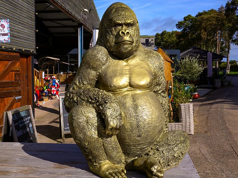 Gorilla Ornament | Gold 14 Gorilla Ornament | Gold - Image 12