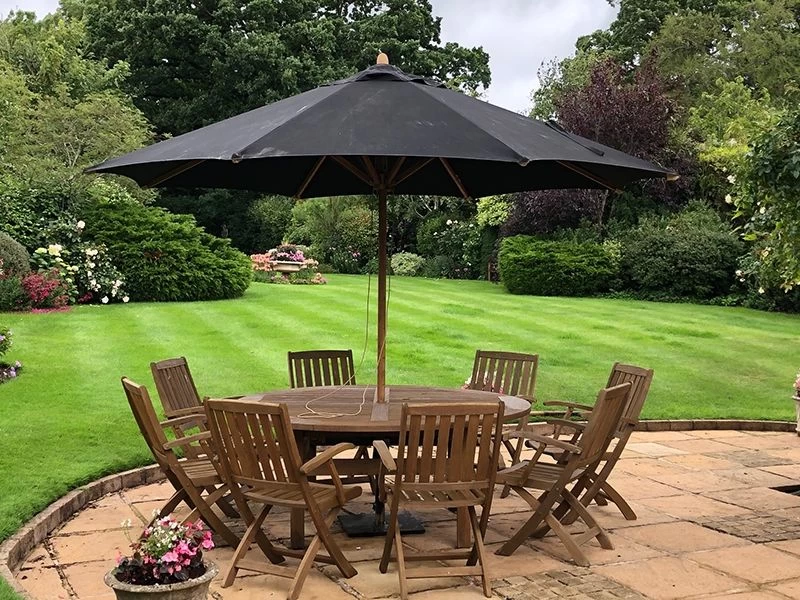 Bamboo 3.5m Parasol 8 Bamboo 3.5m Parasol - Image 7