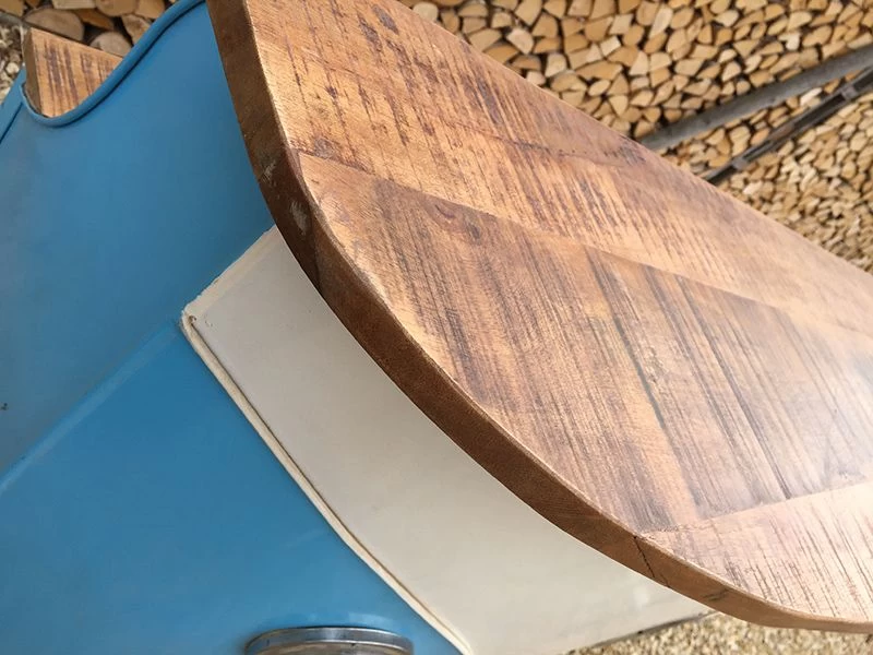 Indian VW Bus Bar Counter | Blue And White 10 Indian VW Bus Bar Counter | Blue And White - Image 8