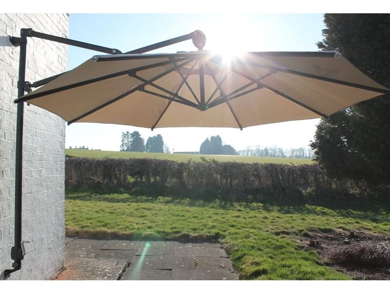 Canopy Only For Turino Wall Parasol | Beige 8 Canopy Only For Turino Wall Parasol | Beige - Image 6