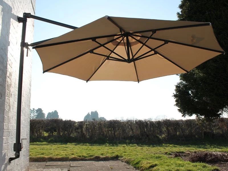 Canopy Only For Turino Wall Parasol | Beige 4 Canopy Only For Turino Wall Parasol | Beige - Image 2