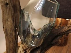 Teak Root Stand With Blown Glass Holder 33 Teak Root Stand With Blown Glass Holder -Garden Comfort Shop img 7156xl xl