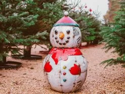 Festive Snowman Sculpture Large 11 Festive Snowman Sculpture Large -Garden Comfort Shop img 9760