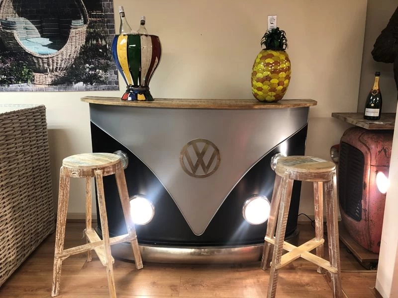 Indian VW Bus Bar Counter | Black And Silver 5 Indian VW Bus Bar Counter | Black And Silver - Image 3