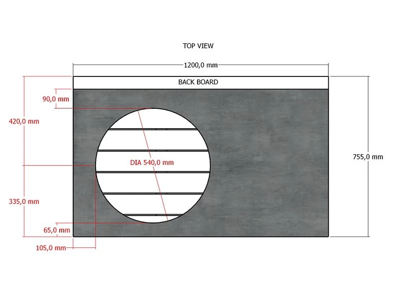 Bari Kitchen Big Green Egg Table Fixed Unit 14 Bari Kitchen Big Green Egg Table Fixed Unit - Image 12
